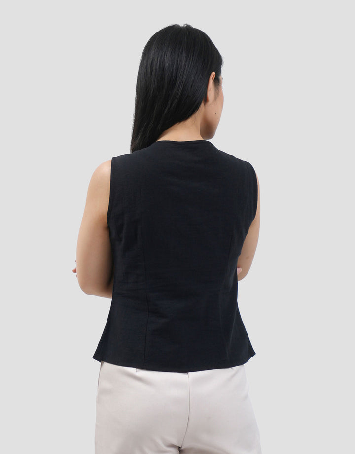 Connexion Sleeveless Look Fitted Blouse Wanita