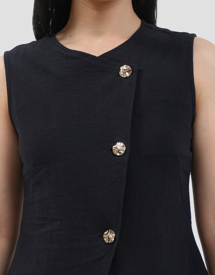 Connexion Sleeveless Look Fitted Blouse Wanita