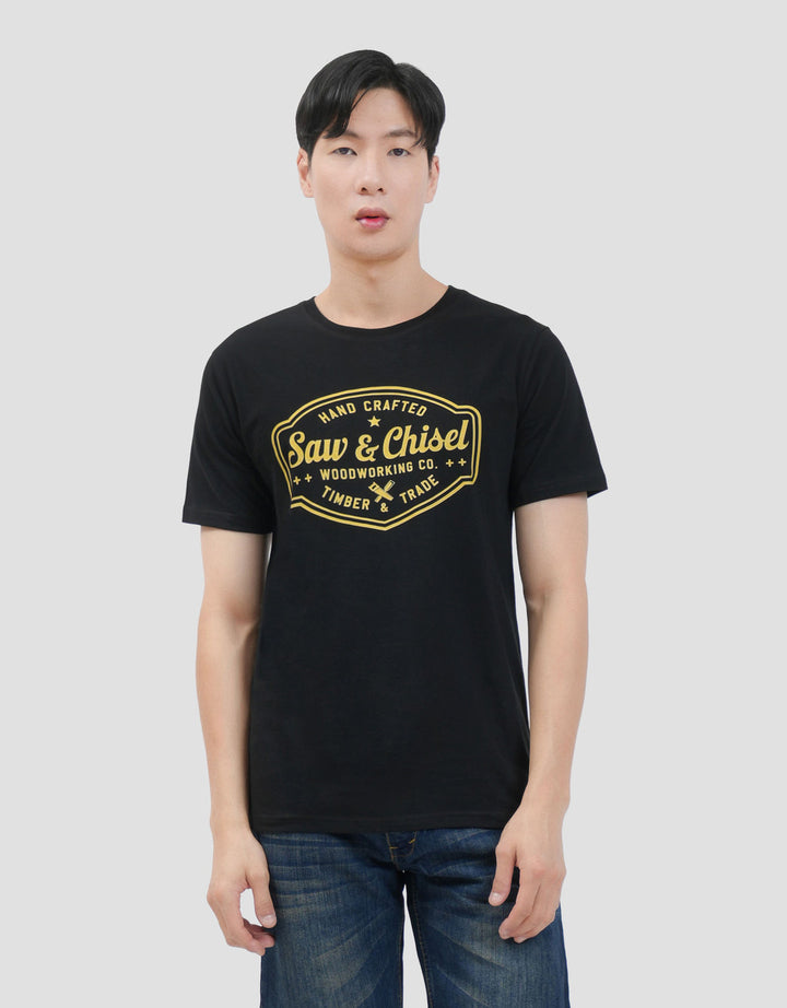 MxM Printed Saw & Chisel Kaos Pria