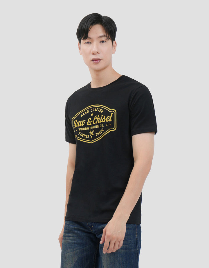 MxM Printed Saw & Chisel Kaos Pria