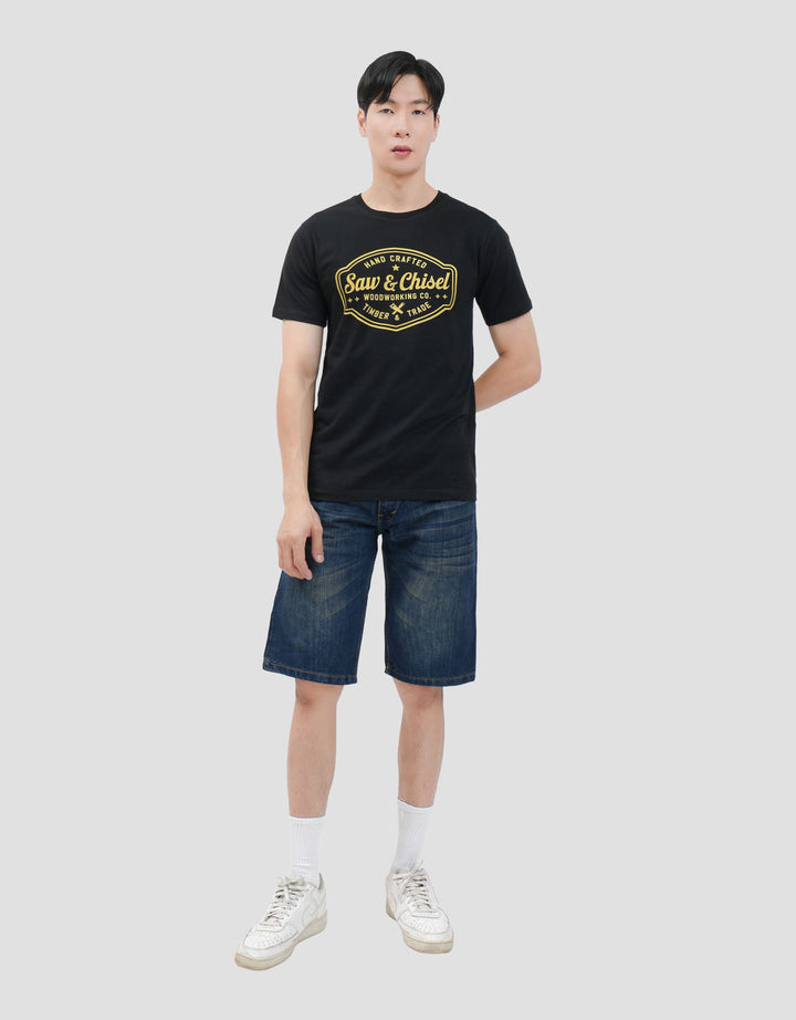 MxM Printed Saw & Chisel Kaos Pria