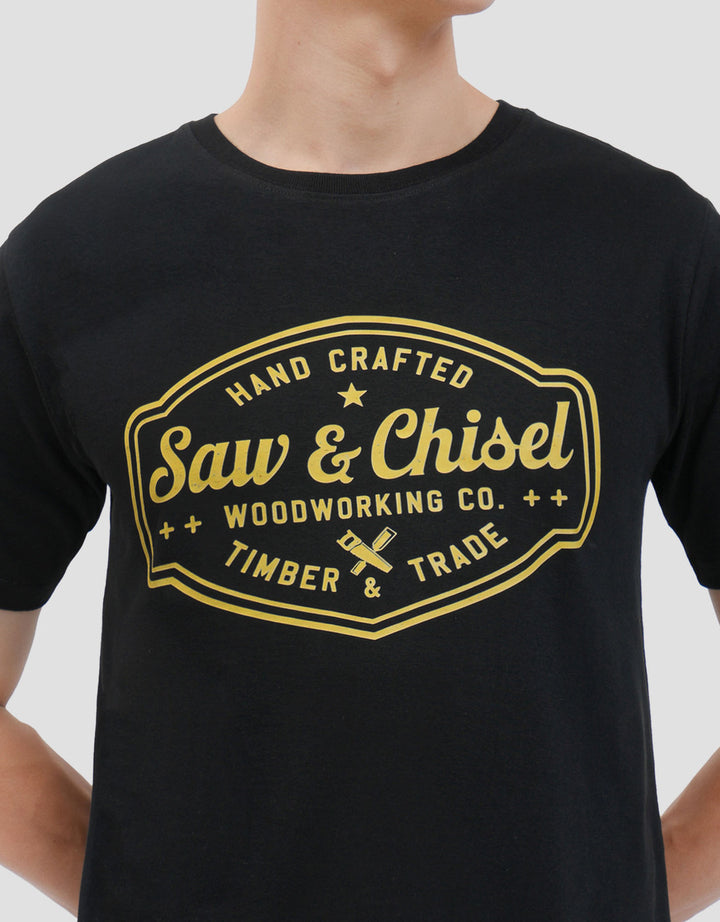 MxM Printed Saw & Chisel Kaos Pria