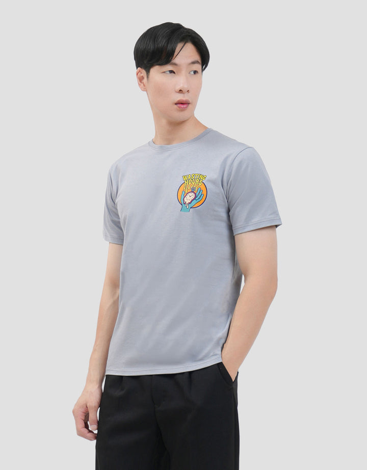 MxM Printed Wasting Hours Kaos Pria