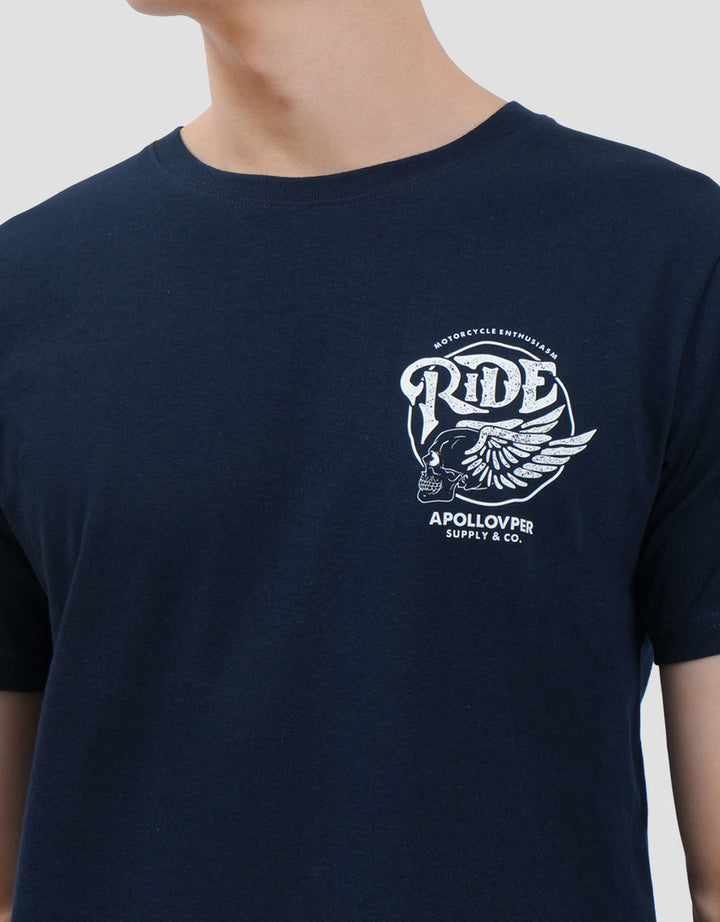 MxM Detail Printed Ride Kaos Pria