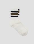 Cole 1Pk Quarter Stripe Kaus Kaki Pria