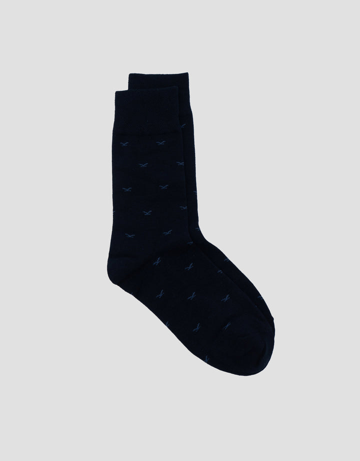 Cole 1Pk Quarter Print Aop Seagull Kaus Kaki Pria