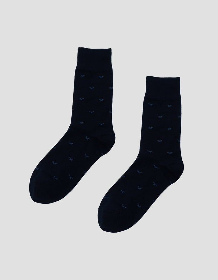Cole 1Pk Quarter Print Aop Seagull Kaus Kaki Pria