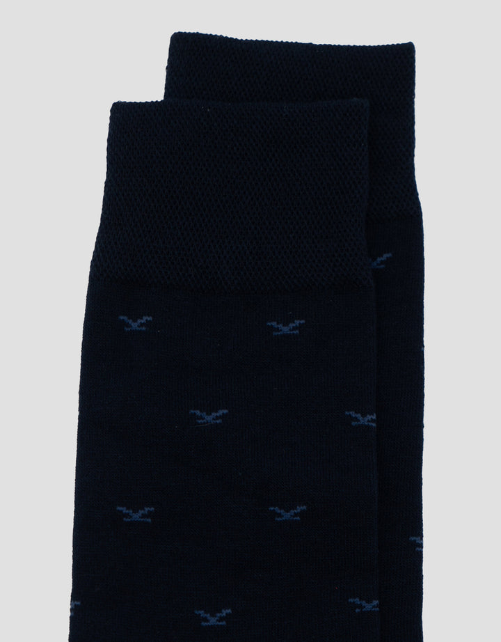 Cole 1Pk Quarter Print Aop Seagull Kaus Kaki Pria