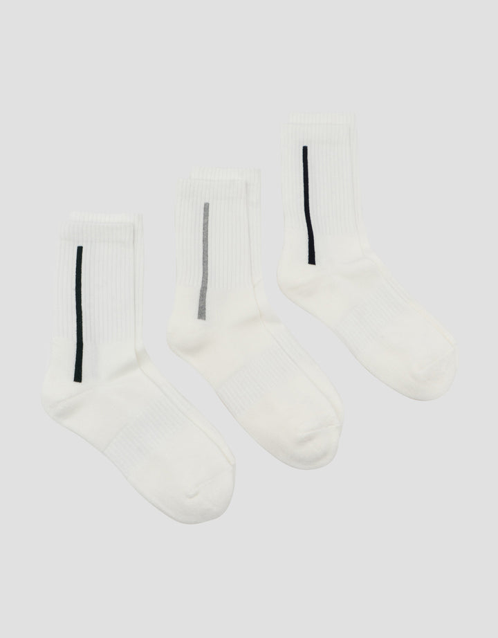Cole 3Pk Quarter Casual Vertical List  Kaus Kaki Pria