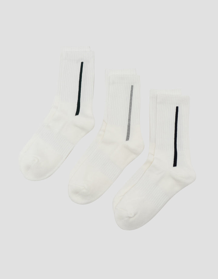 Cole 3Pk Quarter Casual Vertical List  Kaus Kaki Pria