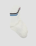 Cole 3Pk Quarter Sport Stripe Color Mix Kaus Kaki Pria