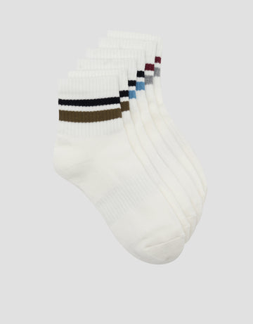 COLE 3PK ANKLE SPORT STRIPE KAUS KAKI PRIA