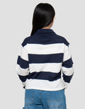 Nevada Big Stripe Collar Sweater Anak Perempuan