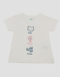 Little M Print 3 Layers Kitty & Bows Kaos Bayi