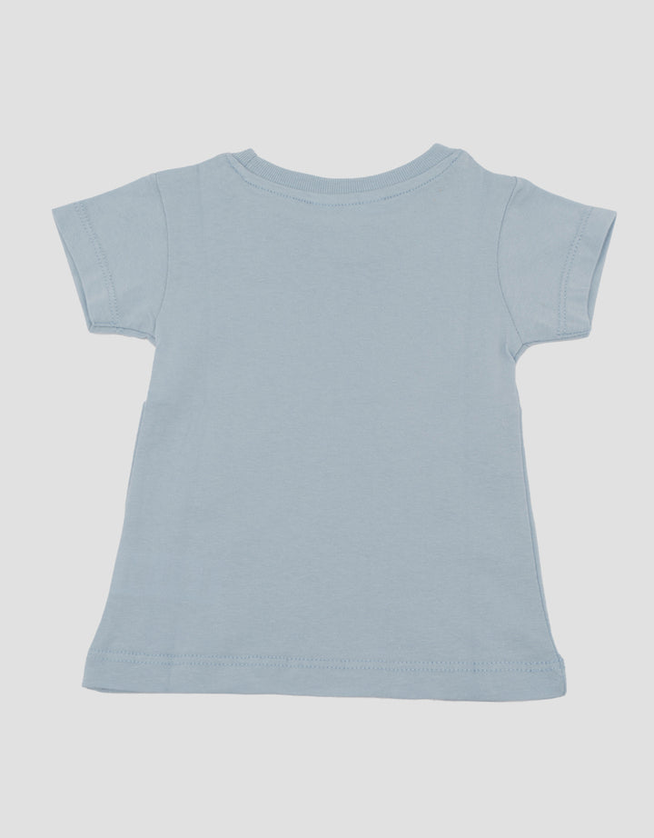 Little M Print Kitty And Flowers Kaos Bayi
