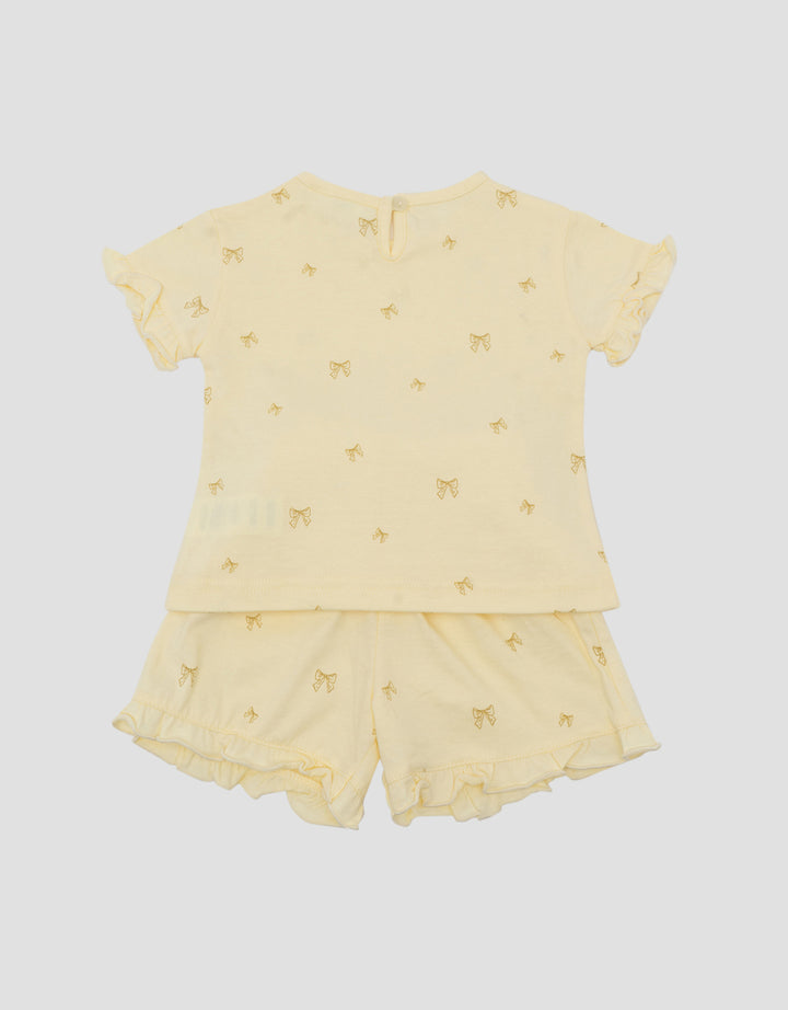 Little M Fullprint Pita Pakaian Setelan Bayi
