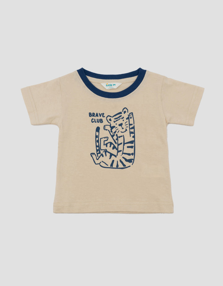 Little M Basic Tiger Print Kaos Bayi
