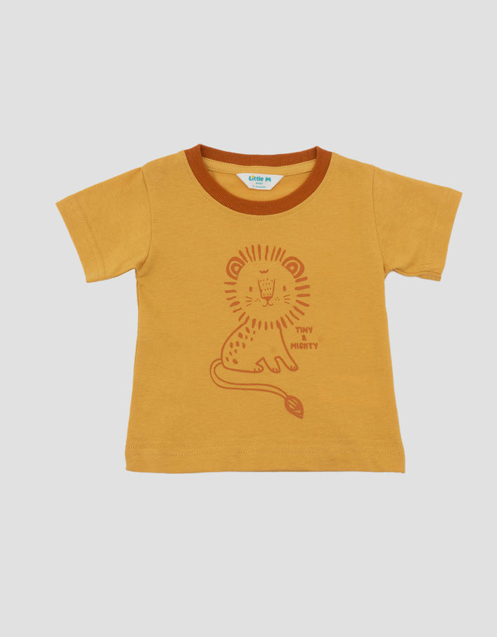Little M Basic Dino Print Kaos Bayi