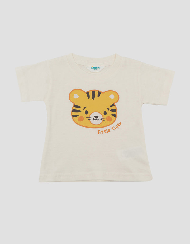 Little M Basic Tiger Print Kaos Bayi