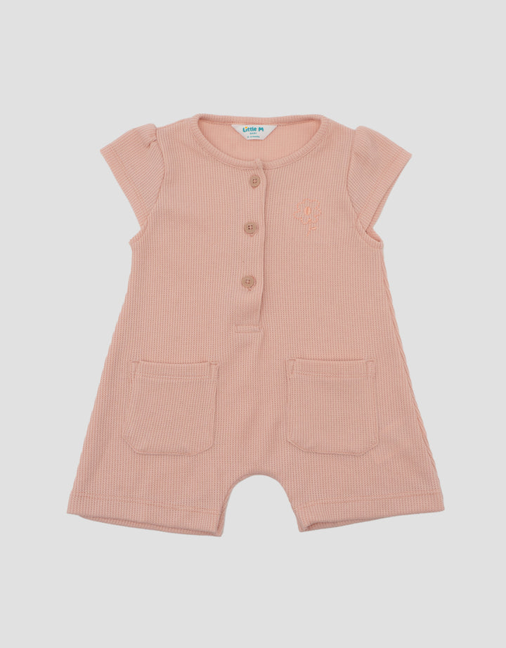 Little M With Pocket Jumpsuit Romper Bayi