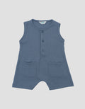 Little M Waffle With Pocket Jumpsuit Romper Bayi