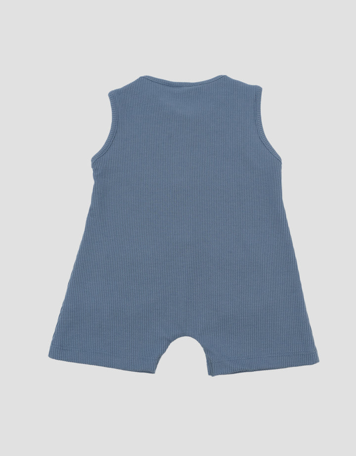 Little M Waffle With Pocket Jumpsuit Romper Bayi