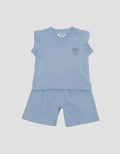 Little M Sleveless Shorts Giraffe Pakaian Setelan Bayi
