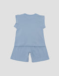 Little M Sleveless Shorts Giraffe Pakaian Setelan Bayi