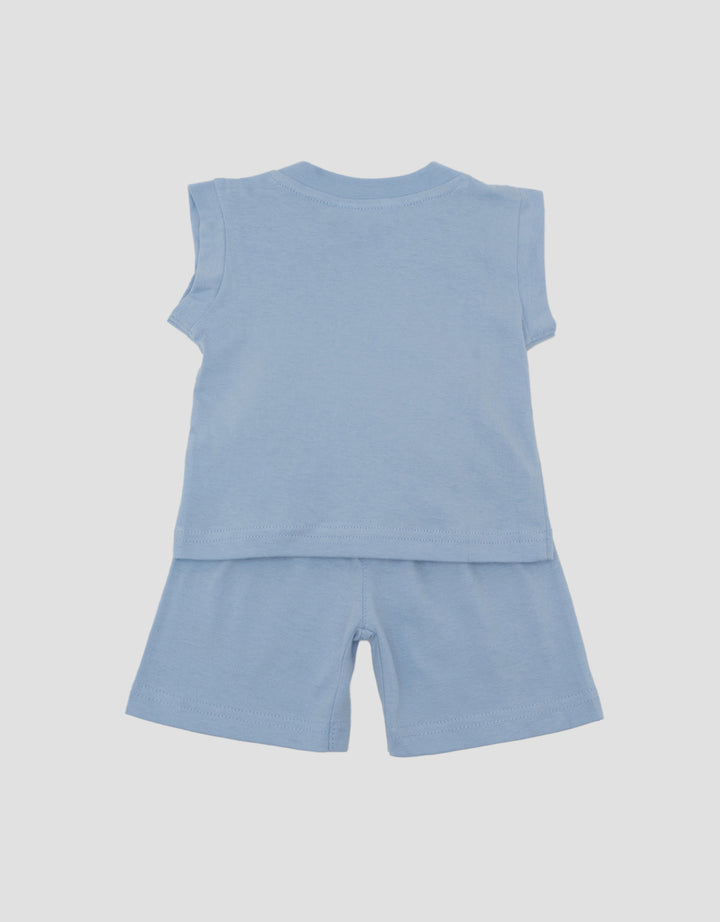 Little M Sleveless Shorts Giraffe Pakaian Setelan Bayi