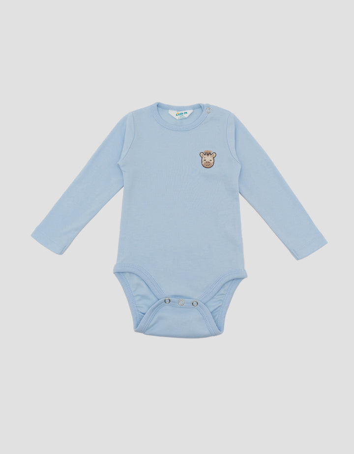 Little M Woven Cringkle With Embro Jumpsuit Romper Bayi