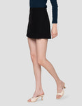 Connexion With Slit Set Polyester Tappered Skort Wanita
