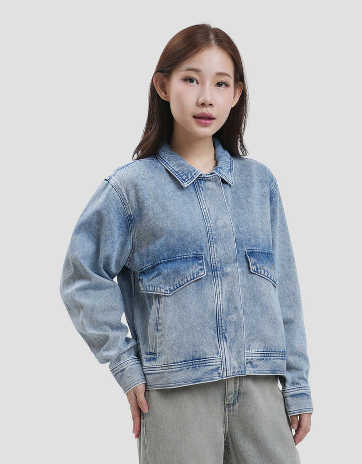 Suko Jaket Jeans Wanita