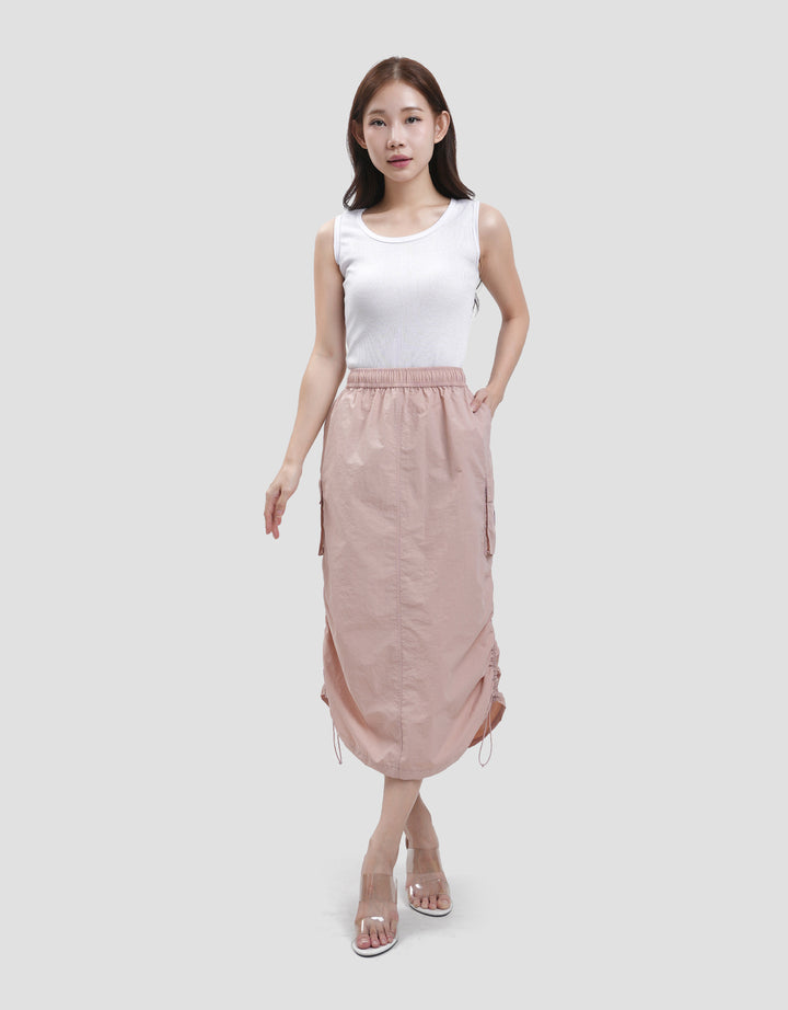 Suko Serut Parasut Adjusted Bottom Rok Wanita