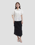 Suko Boxy Crop Ribstop Kemeja Wanita