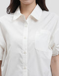 Suko Boxy Crop Ribstop Kemeja Wanita