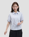 Suko Boxy Crop Ribstop Kemeja Wanita