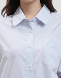 Suko Boxy Crop Ribstop Kemeja Wanita