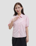 Suko Boxy Crop Ribstop Kemeja Wanita