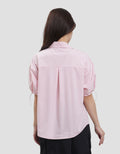 Suko Boxy Crop Ribstop Kemeja Wanita