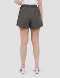 Suko Nilon Parasut Belted Skort Wanita