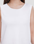 Suko Low Neck Kerah Bulat Kaos Tank Top Wanita