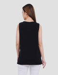 Suko Low Neck Kerah Bulat Kaos Tank Top Wanita