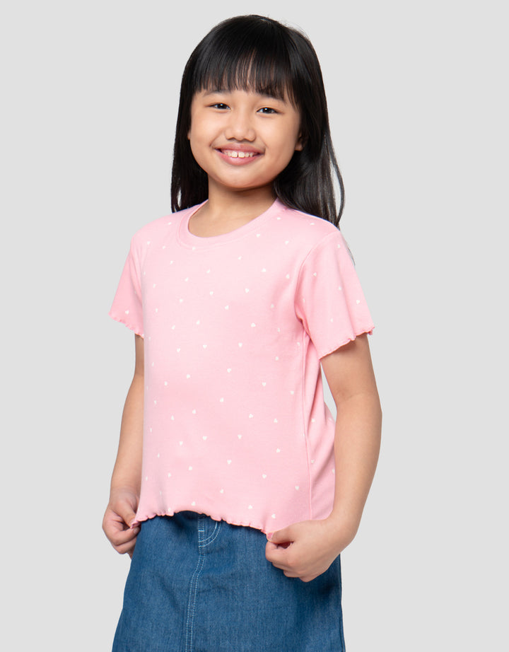 Little M Lettuce Aop 1 Kaos Anak Perempuan
