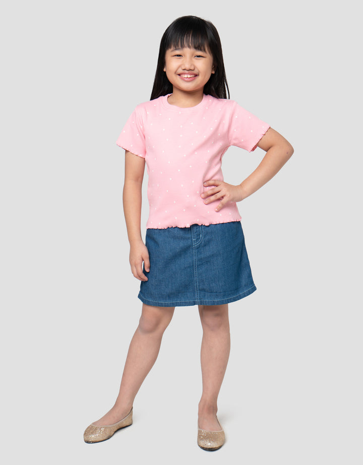 Little M Lettuce Aop 1 Kaos Anak Perempuan
