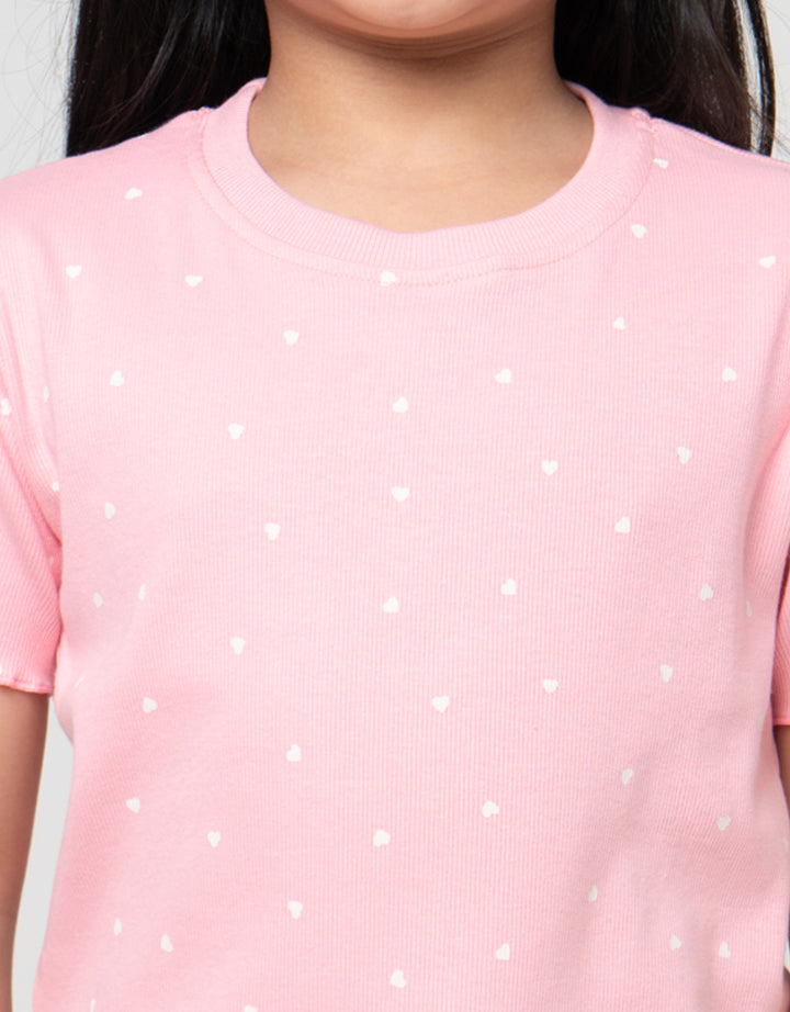 Little M Lettuce Aop 1 Kaos Anak Perempuan