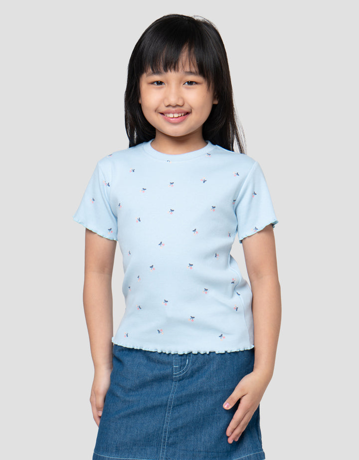 Little M Lettuce Aop 3 Kaos Anak Perempuan