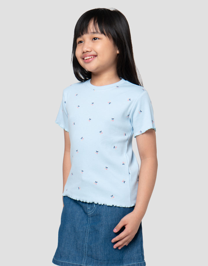 Little M Lettuce Aop 3 Kaos Anak Perempuan