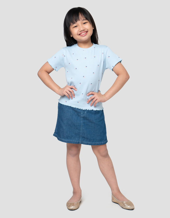Little M Lettuce Aop 3 Kaos Anak Perempuan