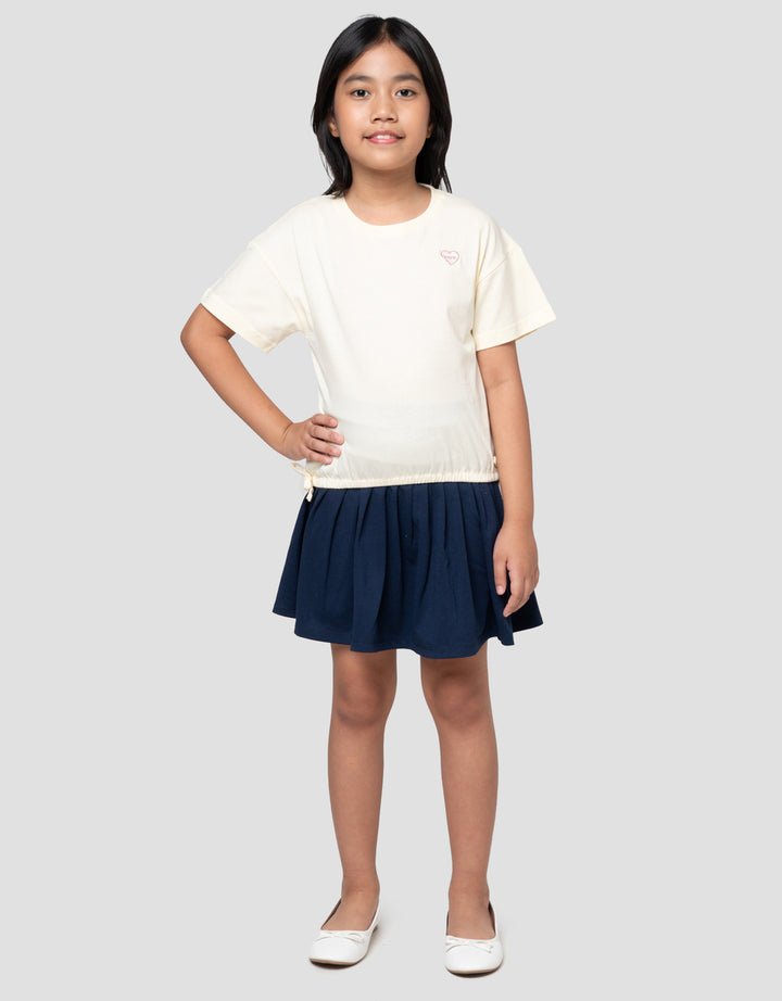 Little M Bordir On Tone Kaos Anak Perempuan
