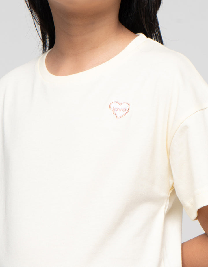 Little M Bordir On Tone Kaos Anak Perempuan